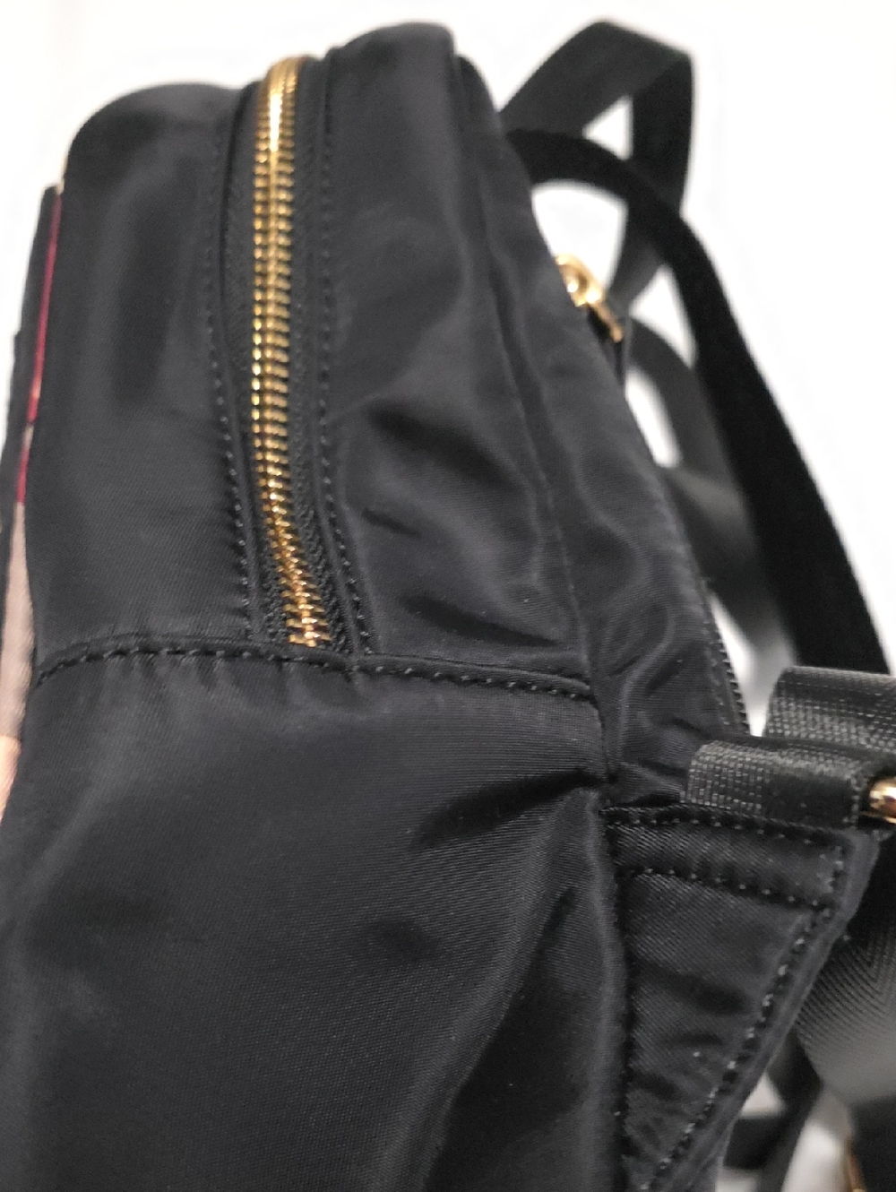 Spartina 449 Black Floral-Trim Mini Backpack - Picture 11 of 14